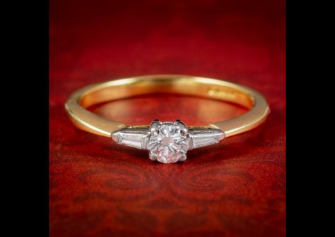 Vintage Diamond Engagement Ring London 2003 FRONT